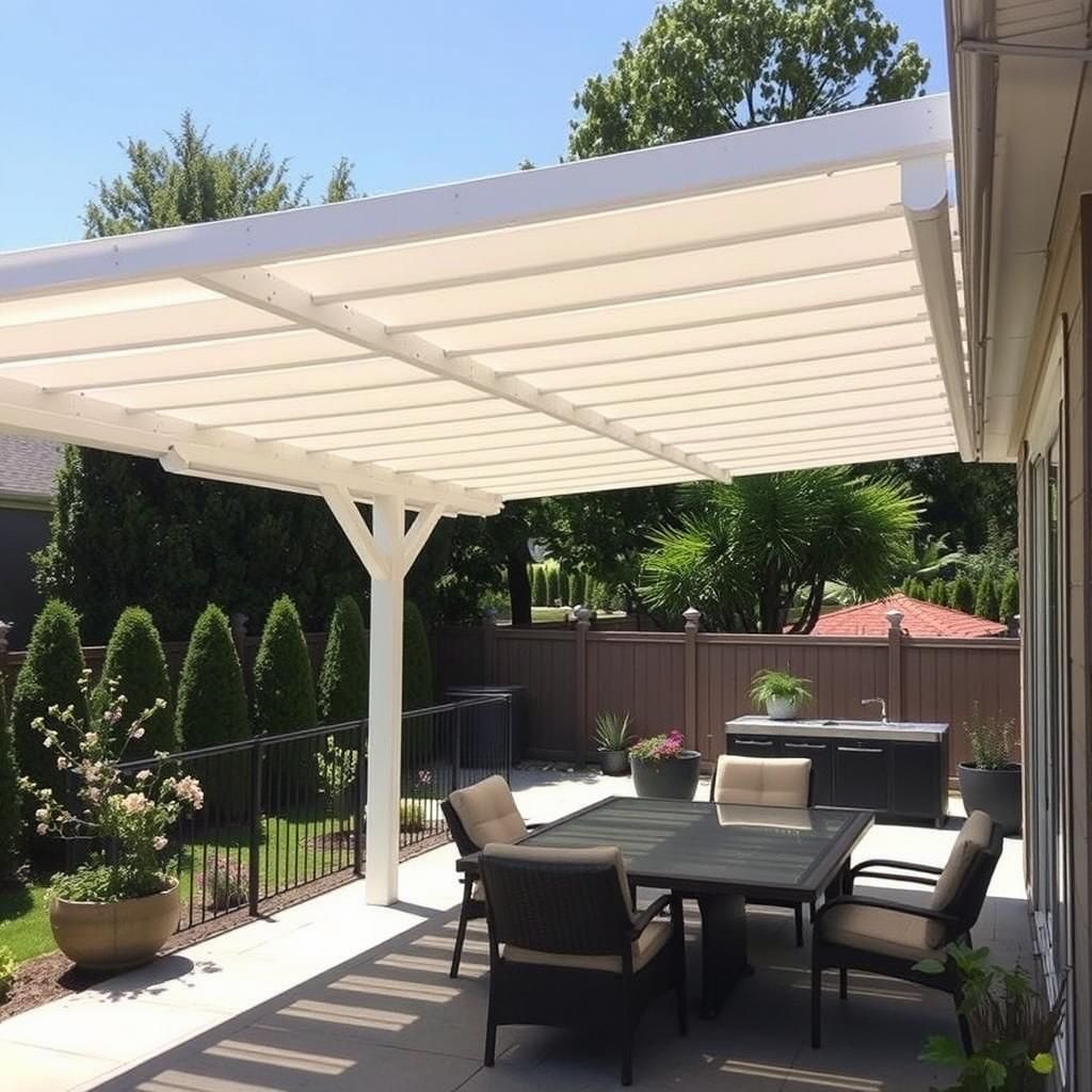 Aluminum Cantilever Pergola with Retractable Canopy