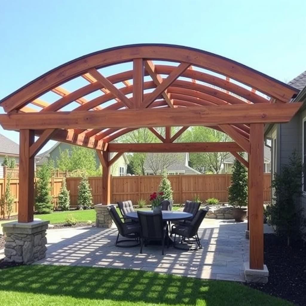 arched pergola