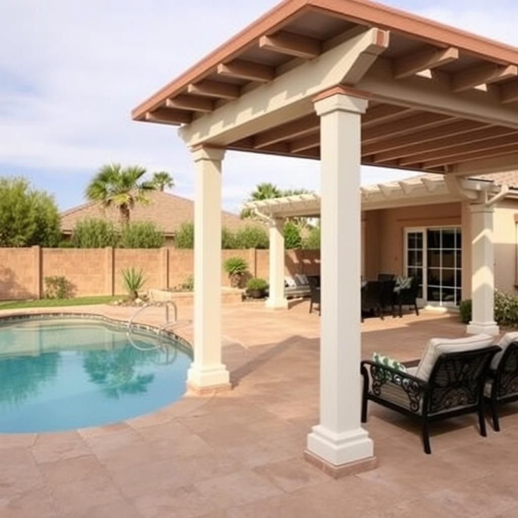 Arizona Backyard with Pergola