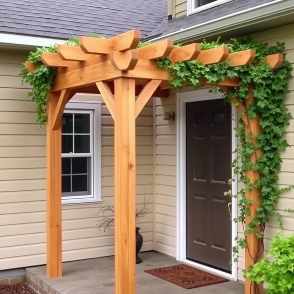 Cozy Corner Pergola for Small Porch