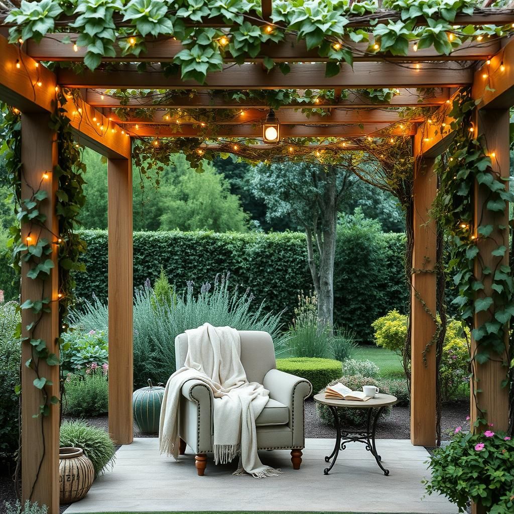 pergola reading nook