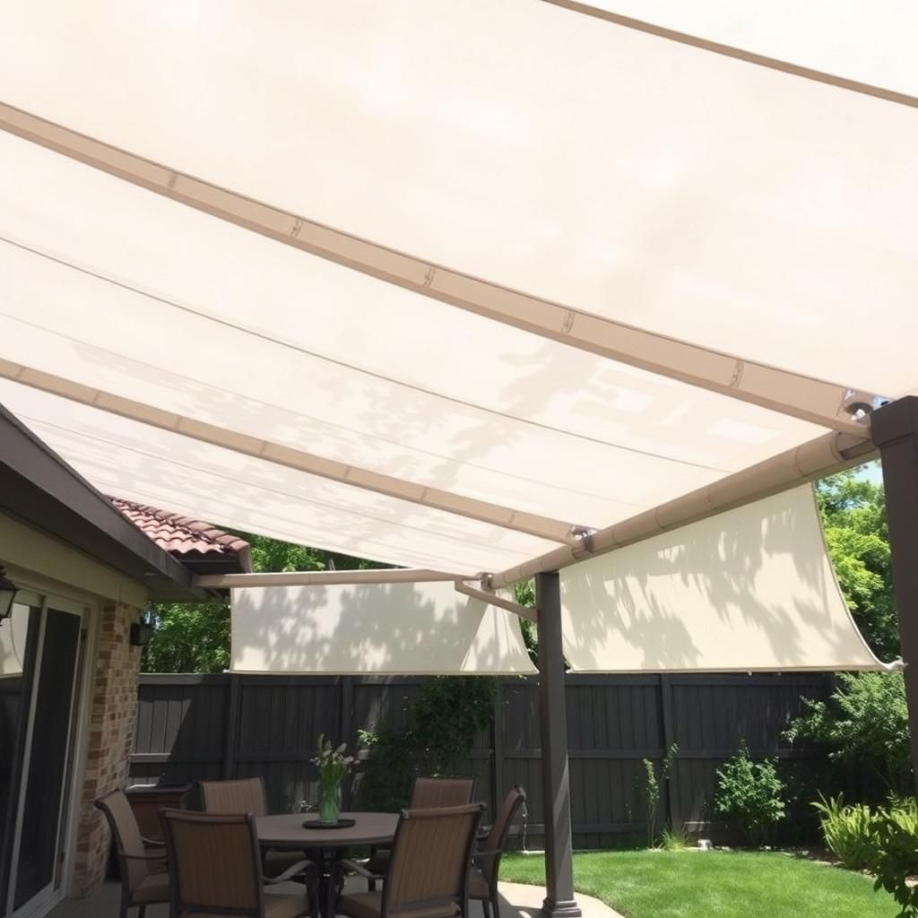 Fabric pergola cover