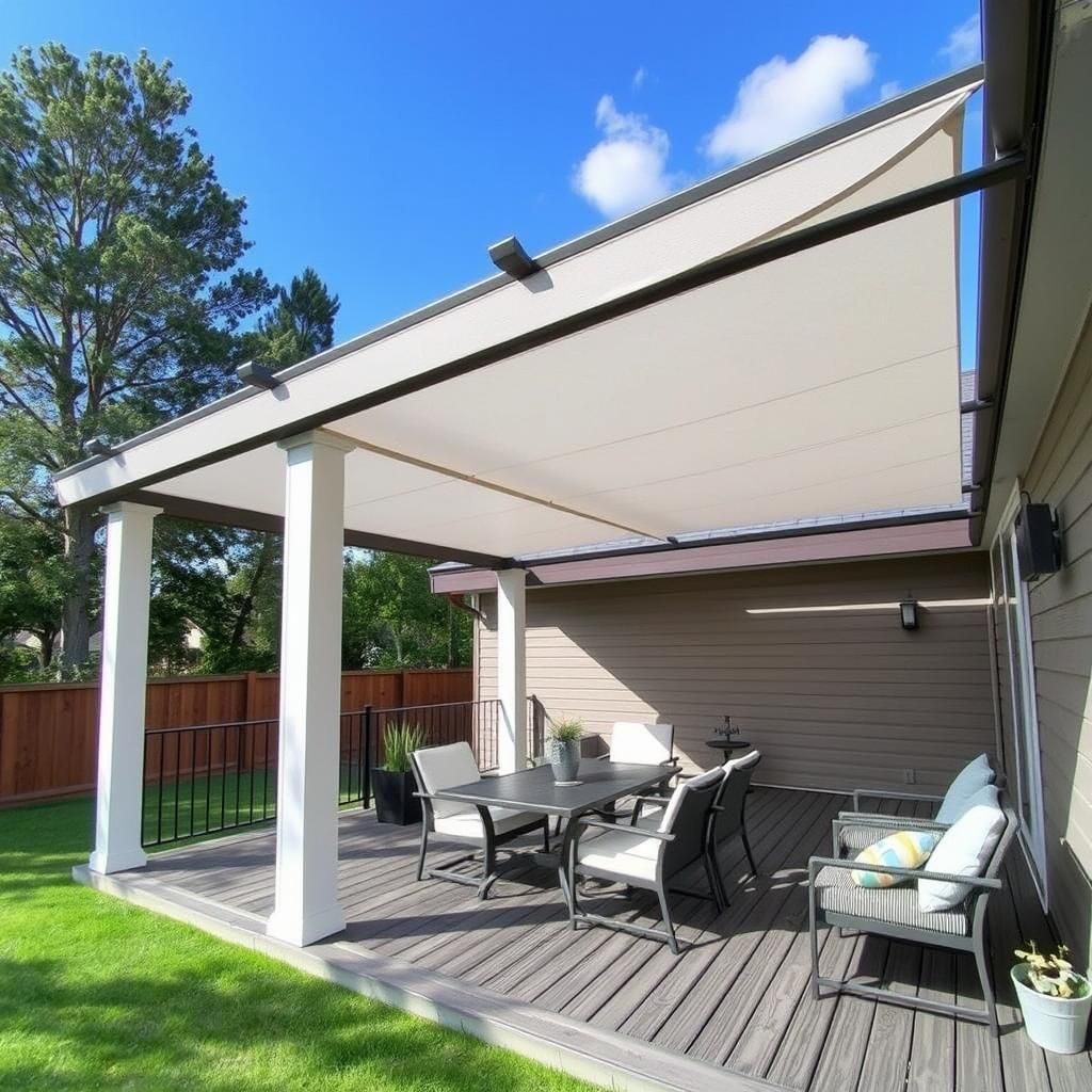 fabric pergola roof