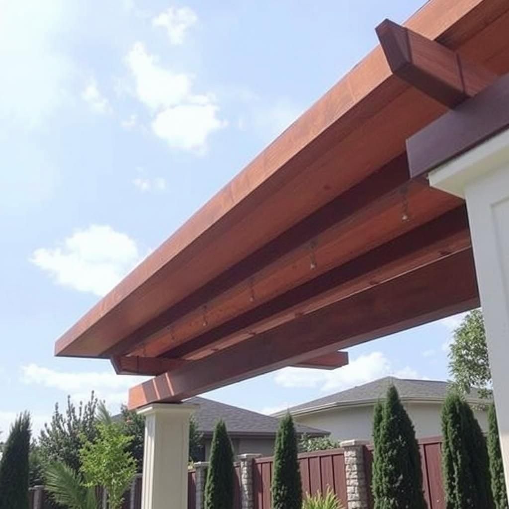 Pergola with Fixed Roof Cover