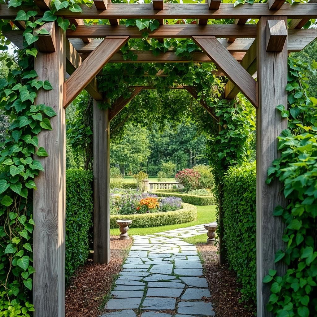 garden arbor pathway