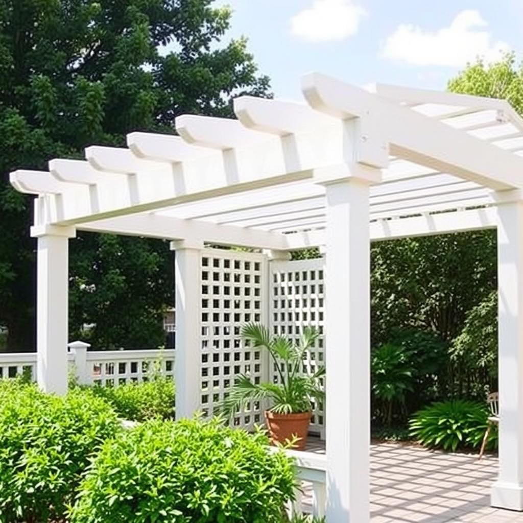 lattice pergola side wall