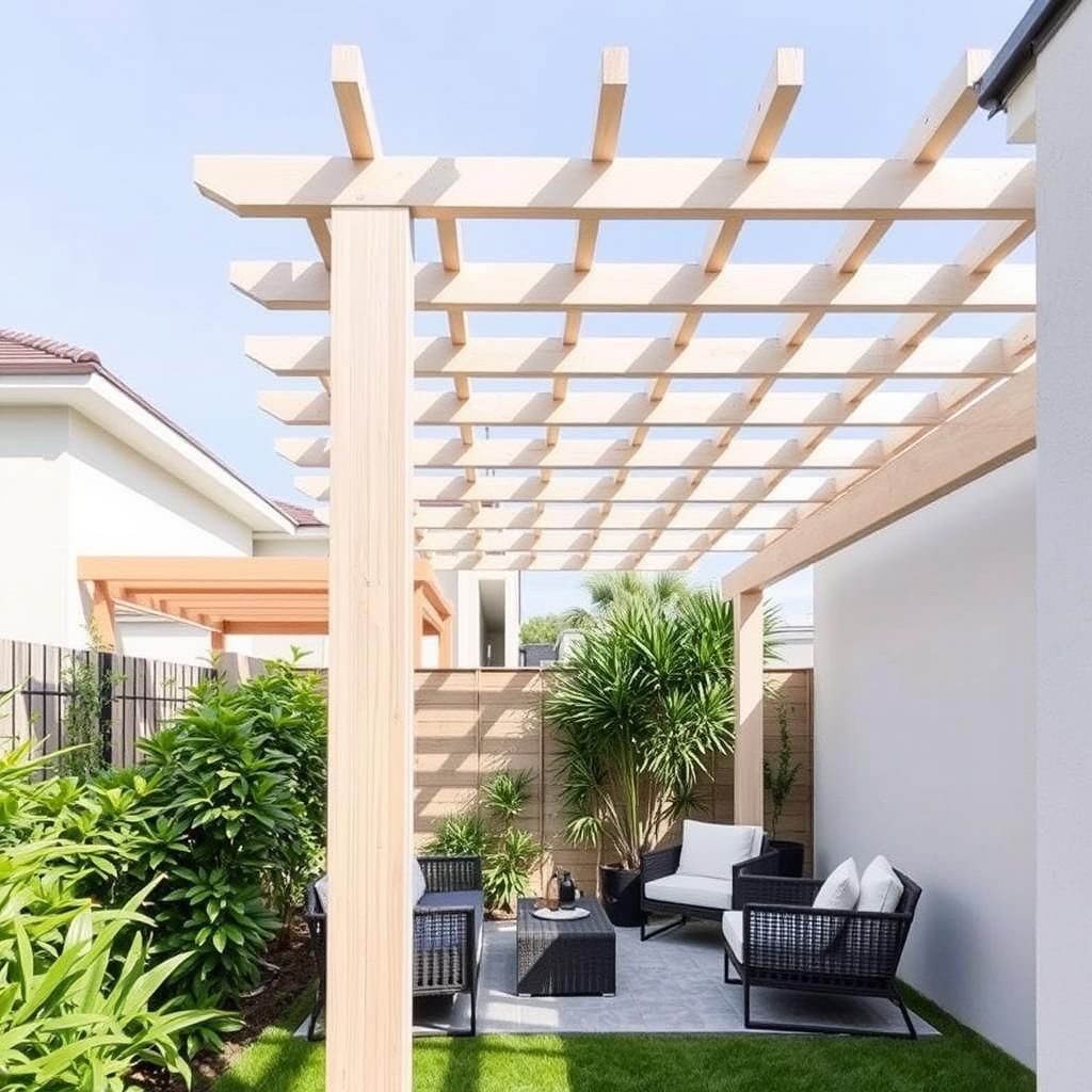 Modern Pergola Design for Small Backyard