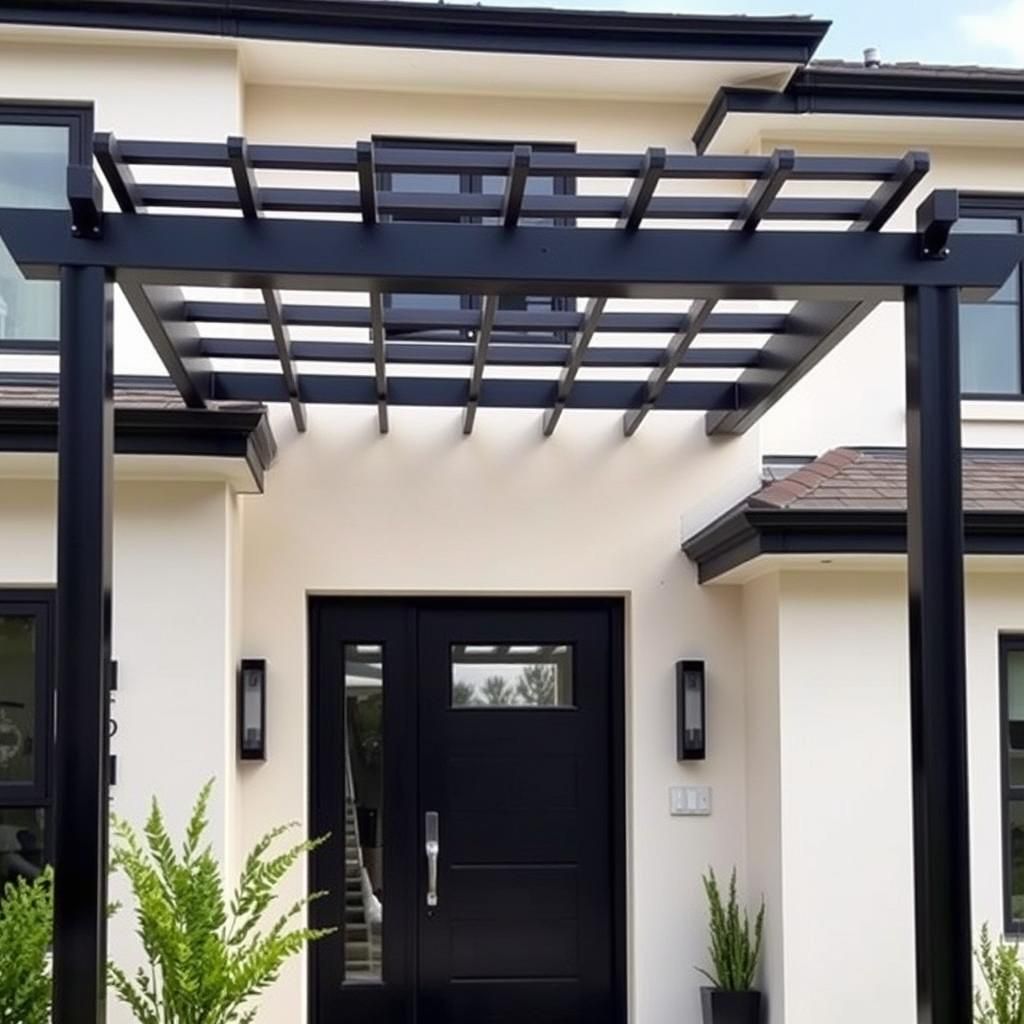 Modern Entrance Pergola