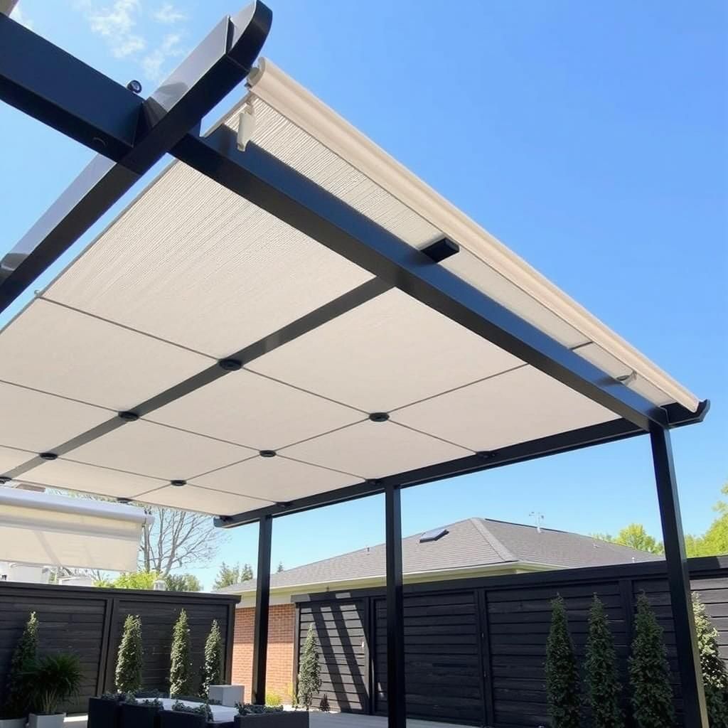 Sleek Modern Pergola With Shade