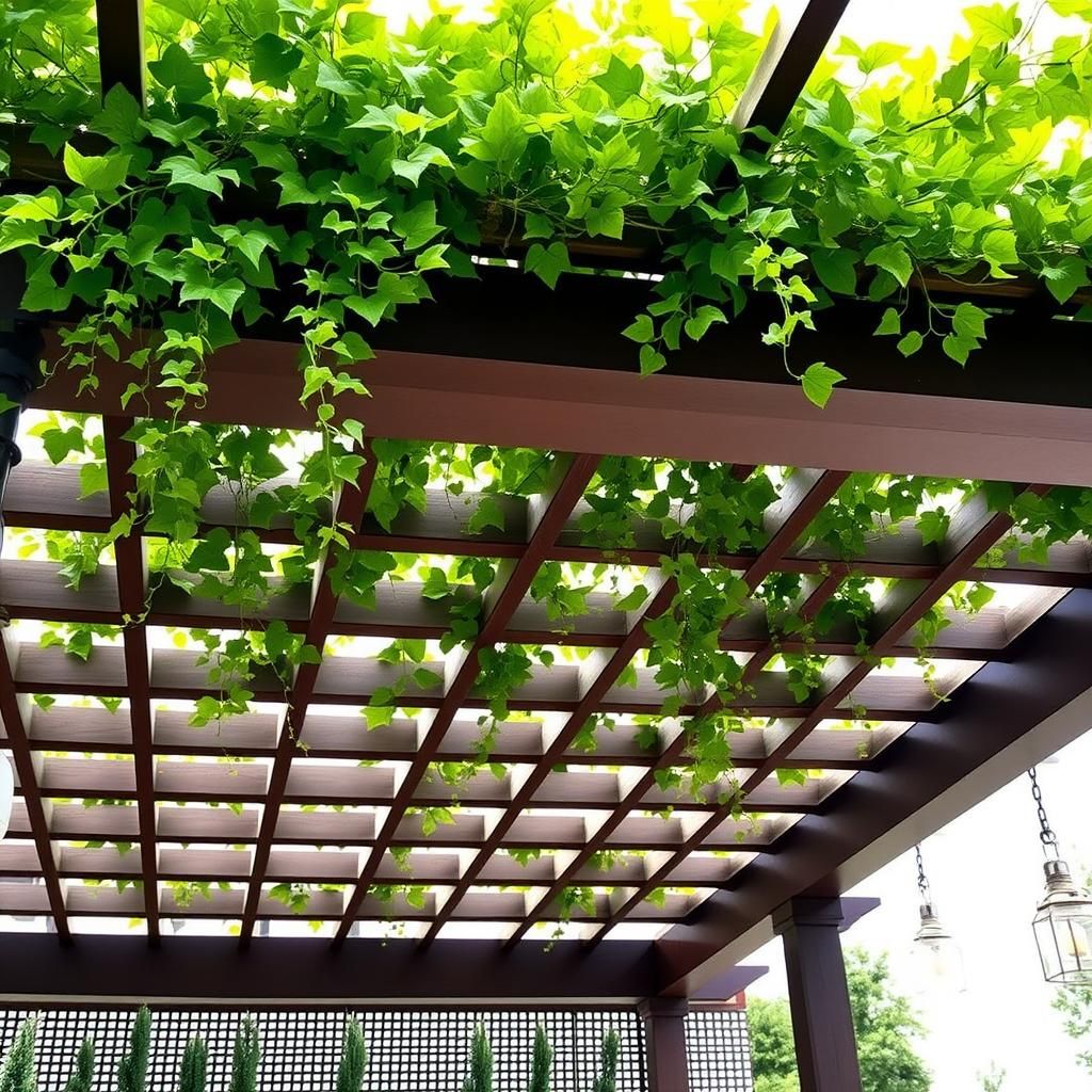 Modern Pergola With Climbing Vines