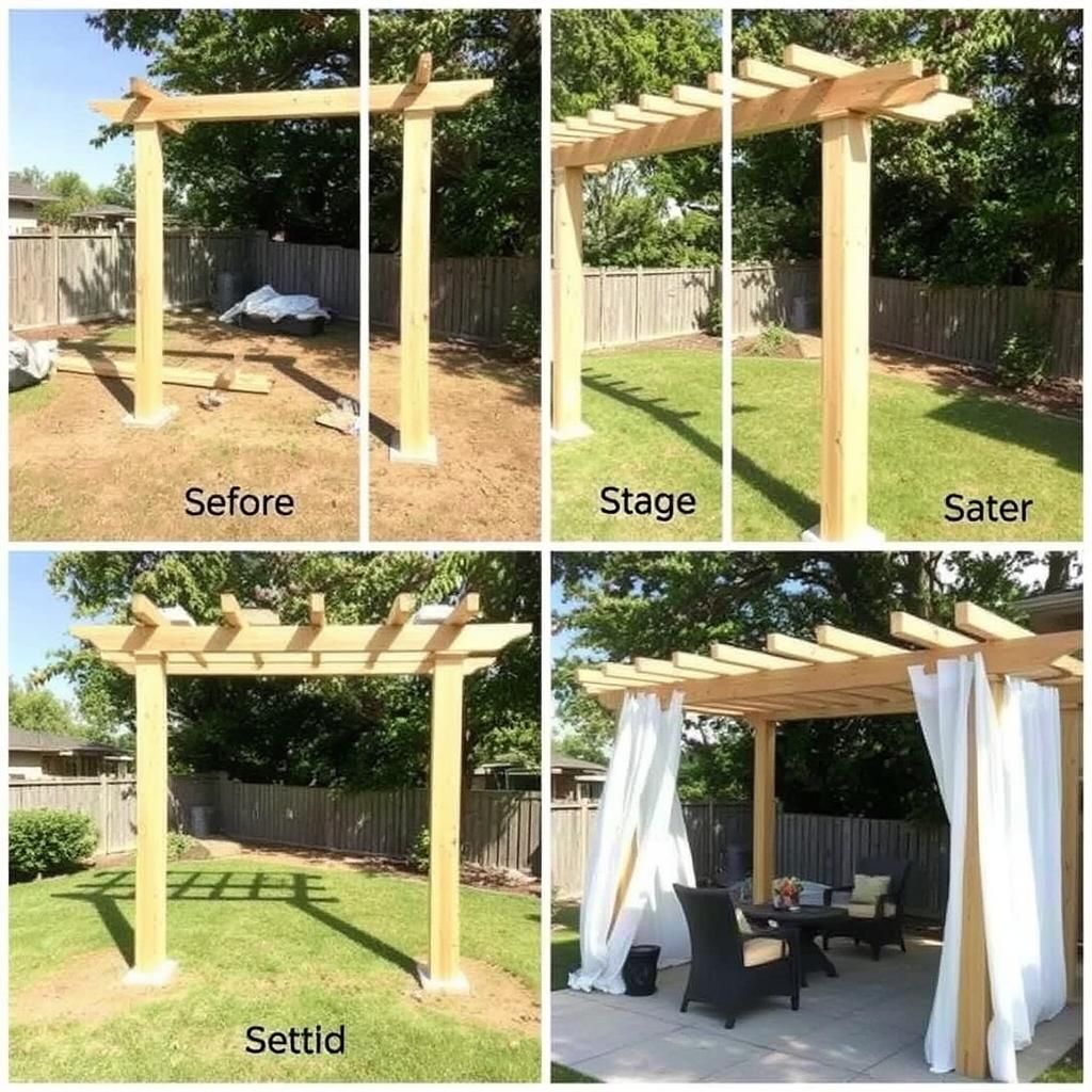 Building a Natural Wood Pergola Step-by-Step