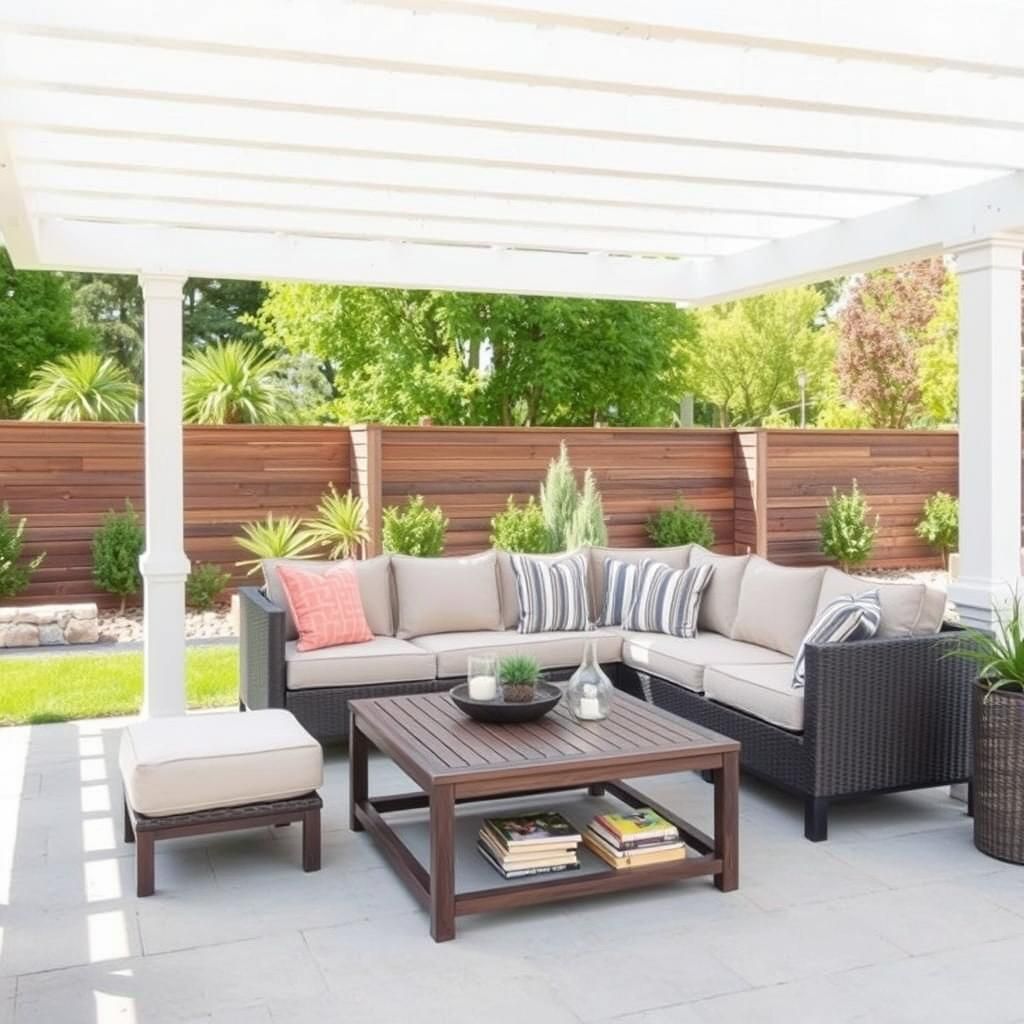 Outdoor Living Space With Pergola