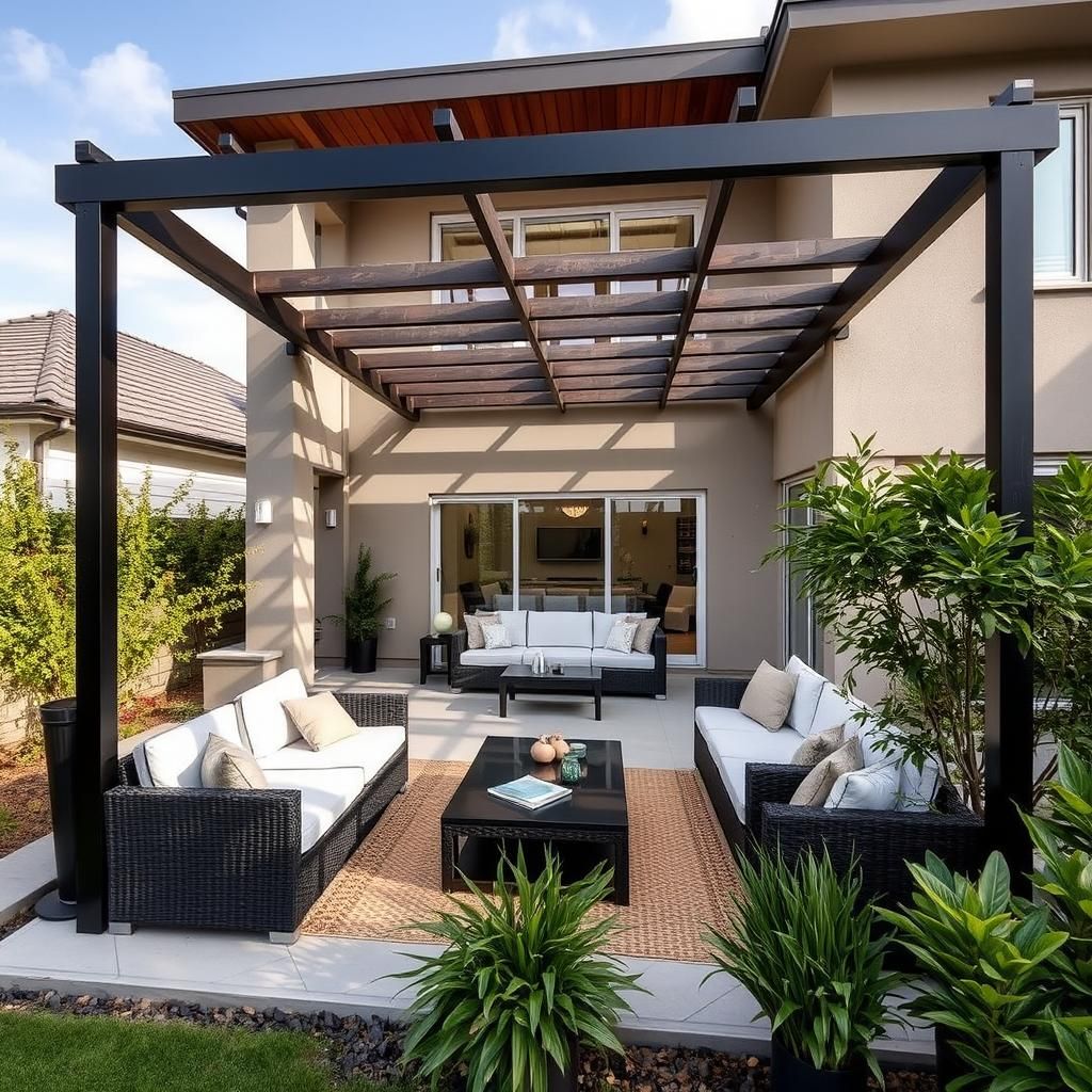 Pergola Attached to House