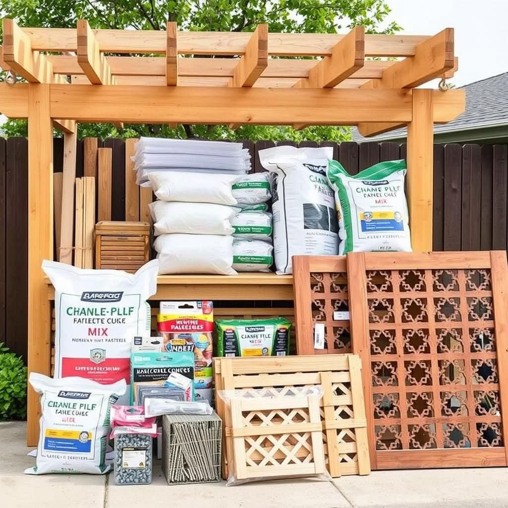 Essential materials for building a pergola