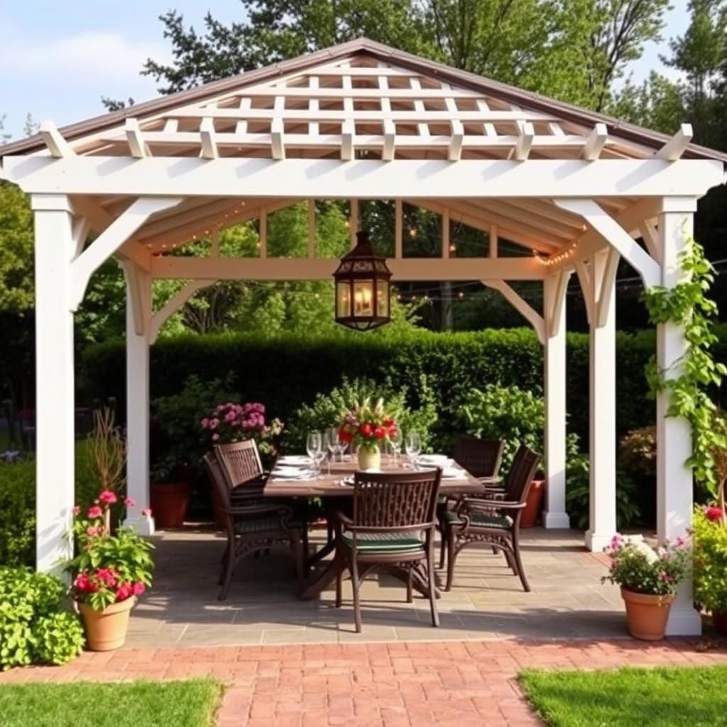 Pergola Gazebo Dining Area