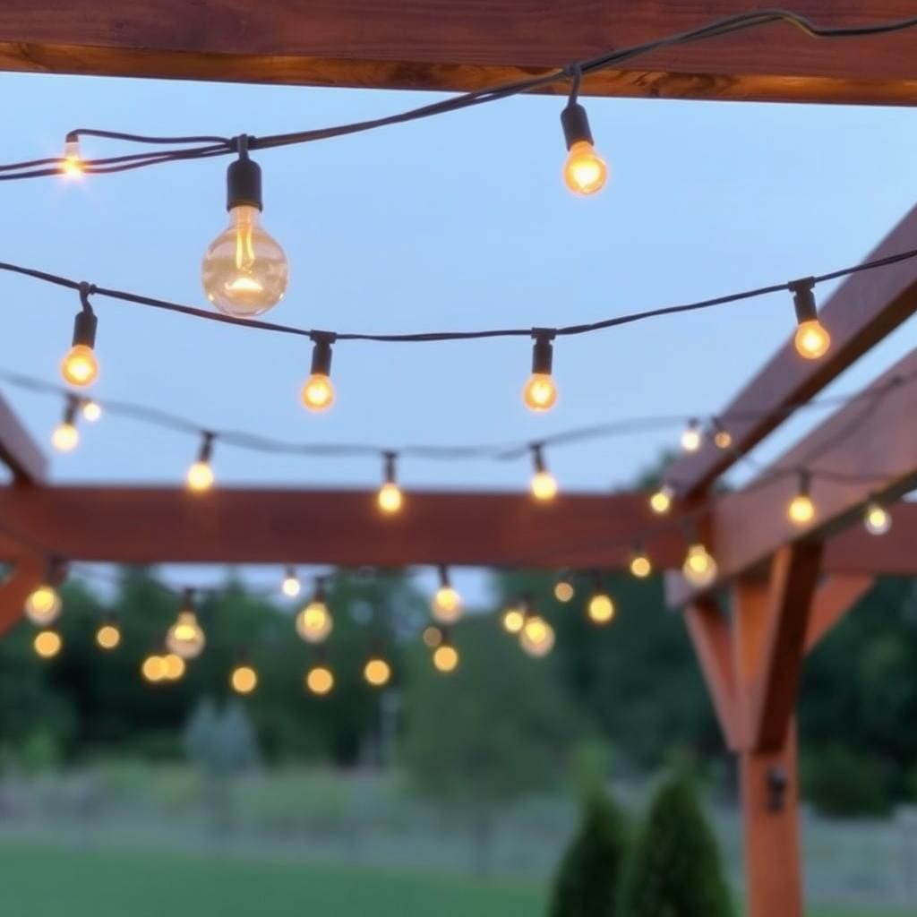 pergola lighting ideas