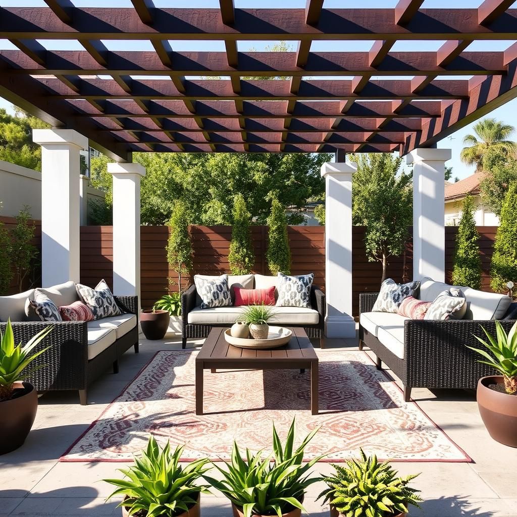 Pergola Lounge Area