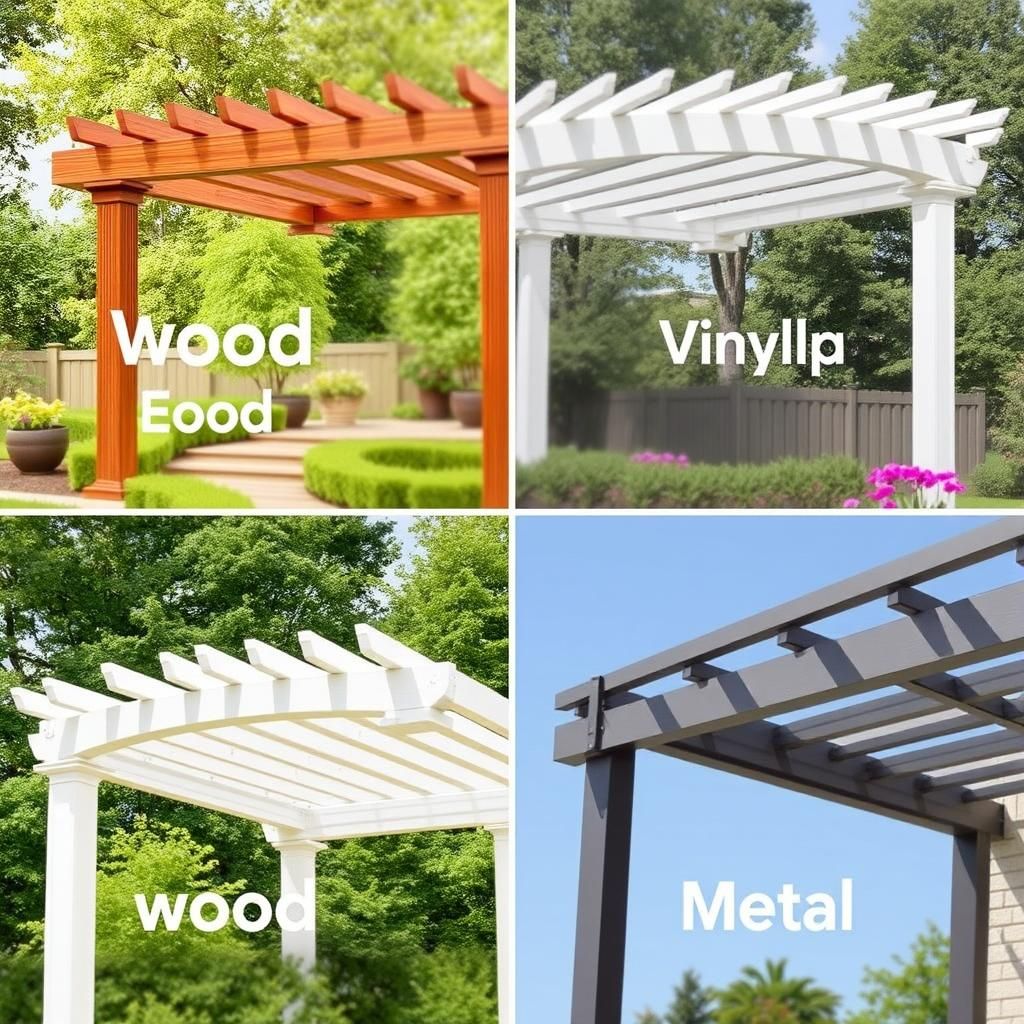 Pergola Materials Comparison