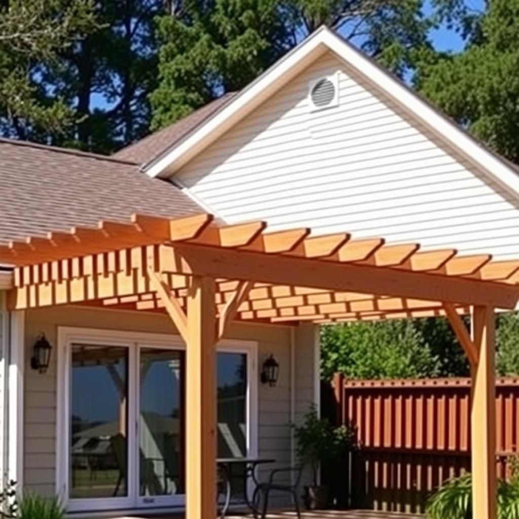 Pergola Matching Roofline