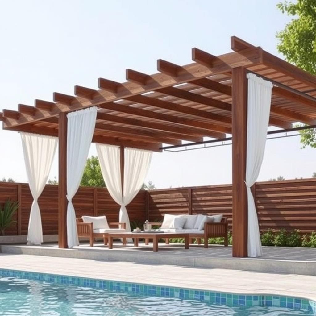 poolside pergola