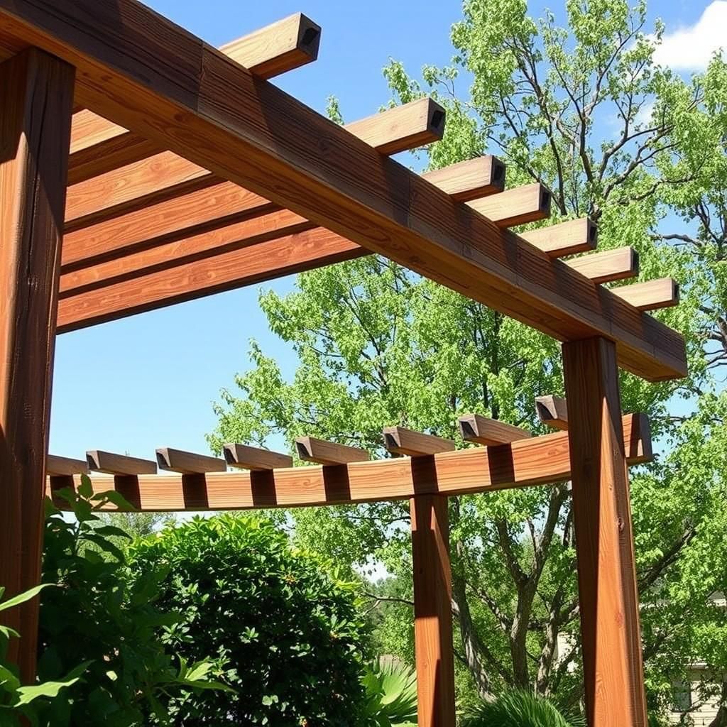 reclaimed wood pergola roof ideas