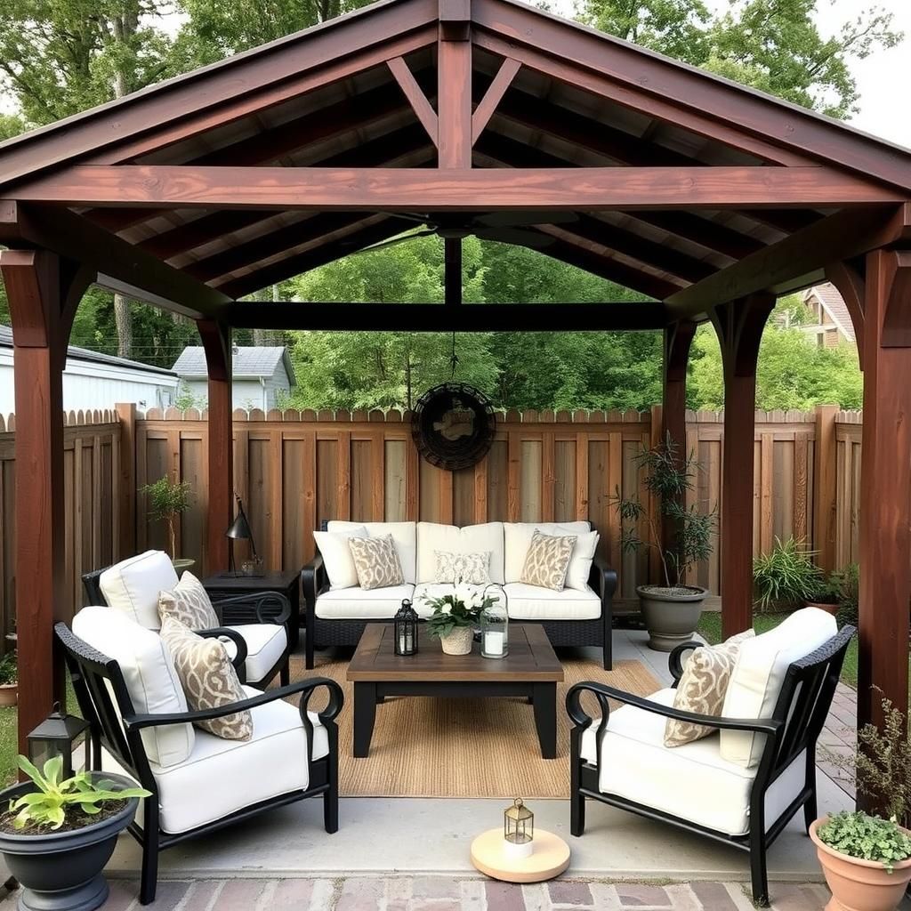 Shed Pergola as Outdoor Living Space