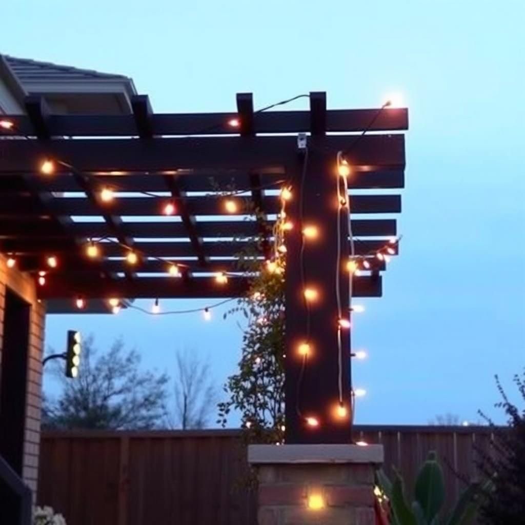 Small Pergola String Lights