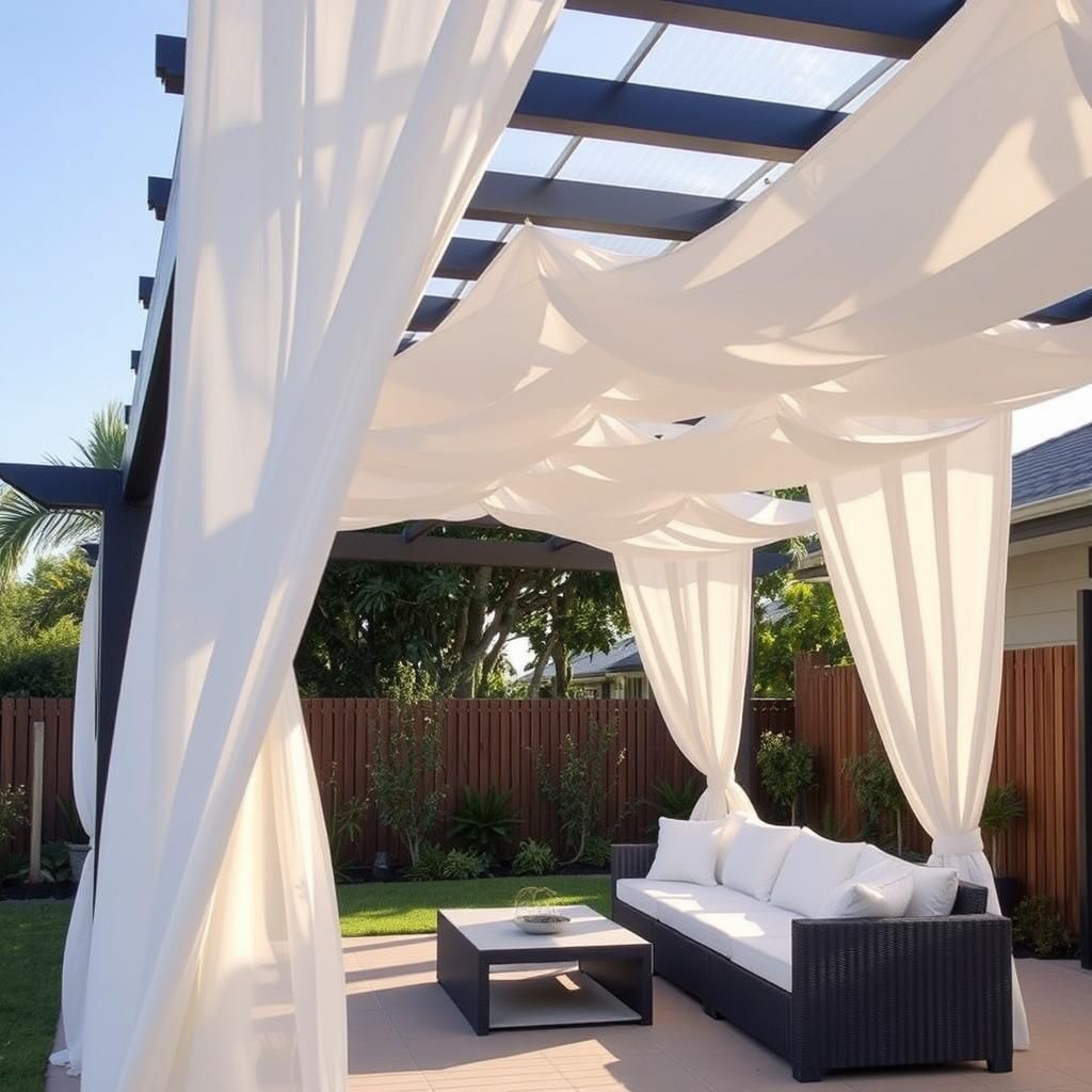 Pergola with Fabric Shade