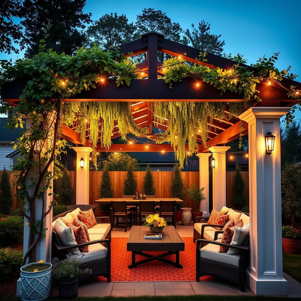 A Stylish Pergola as a Focal Point for Outdoor Living