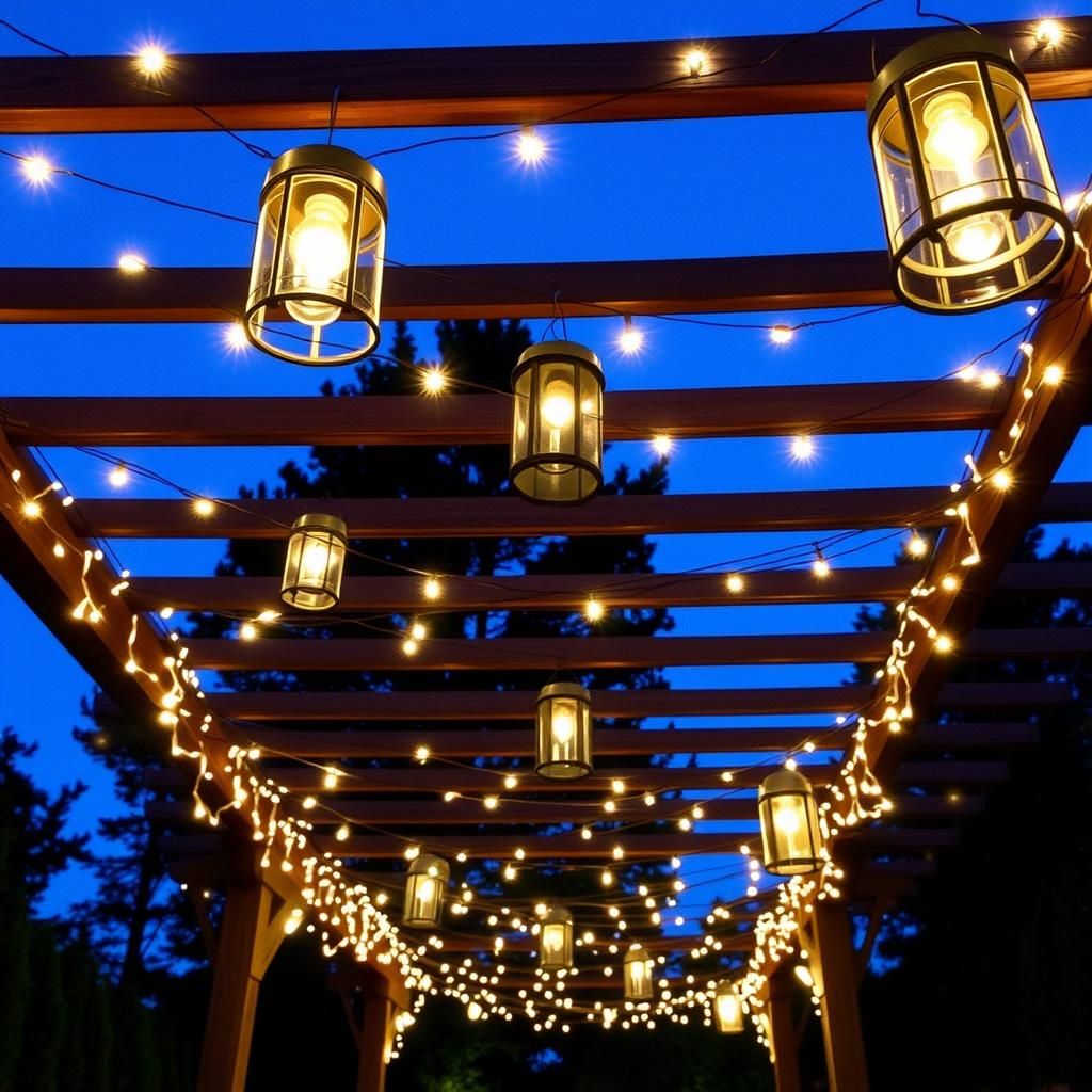 Summer pergola lighting ideas