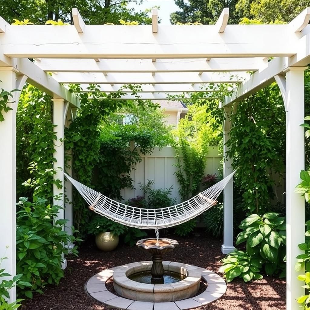 Tranquil Garden Pergola Retreat