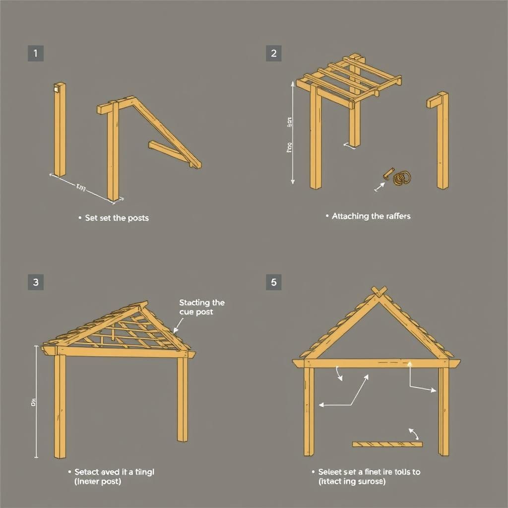 Triangle Pergola Construction