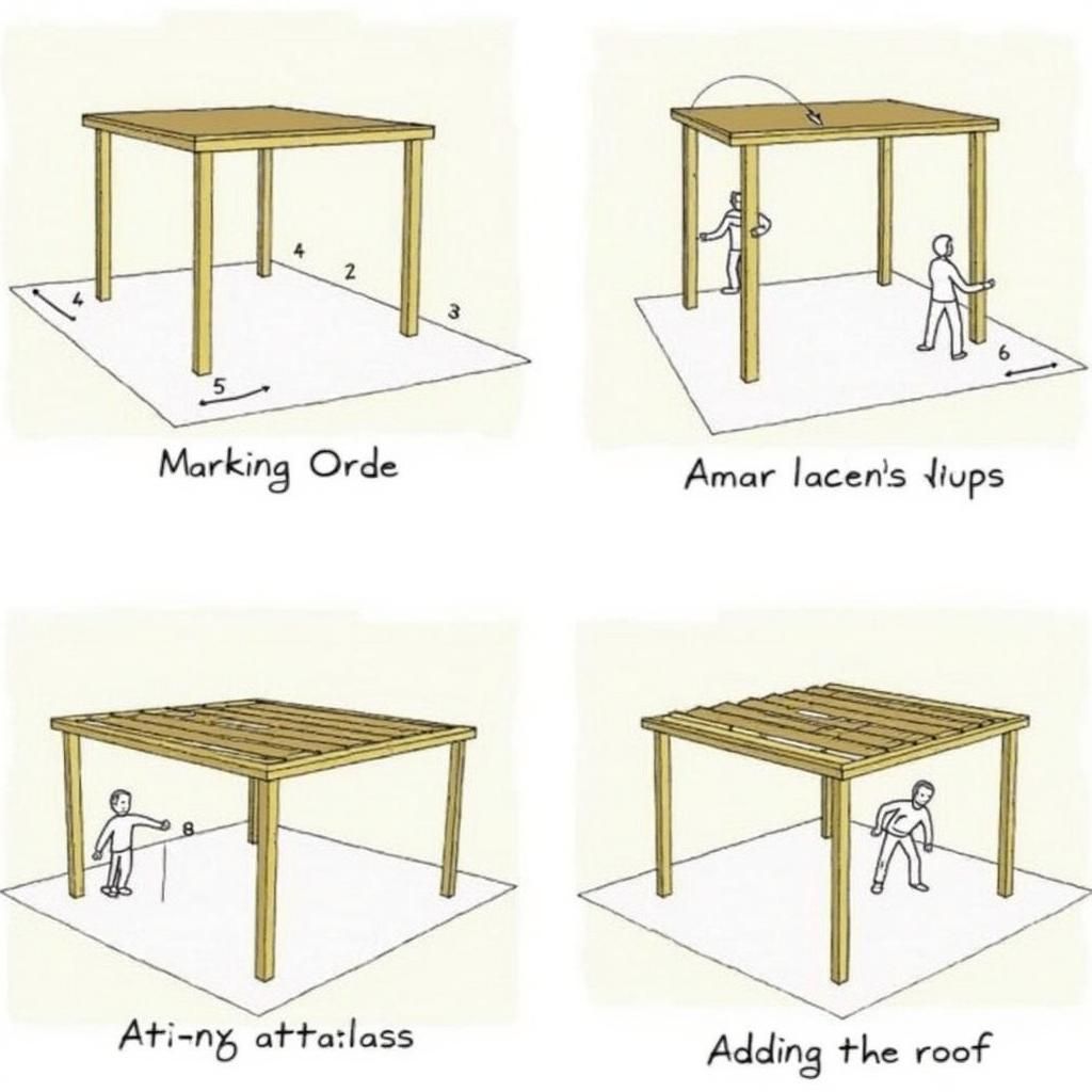 Building a gable pergola