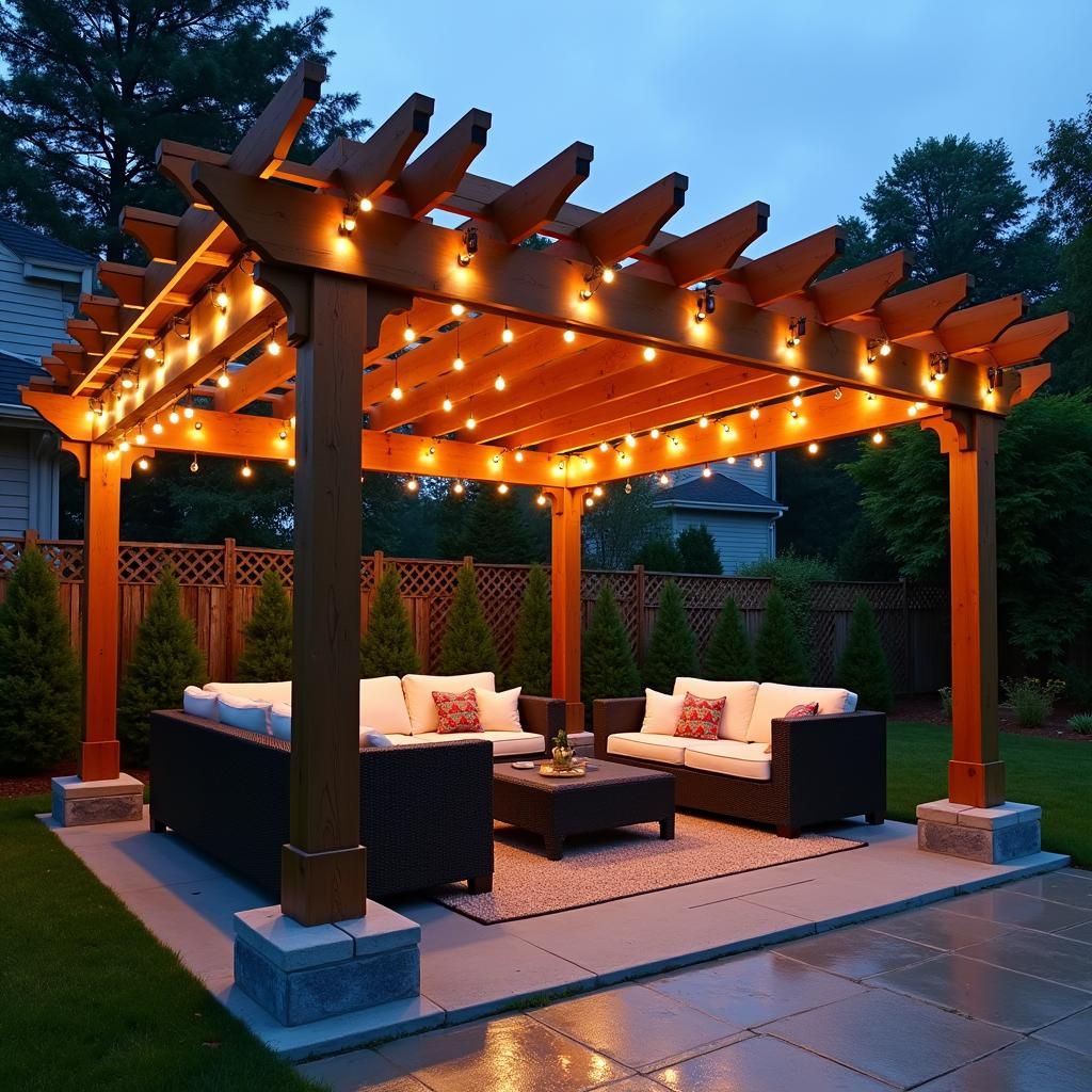 Cozy Pergola Outdoor Oasis