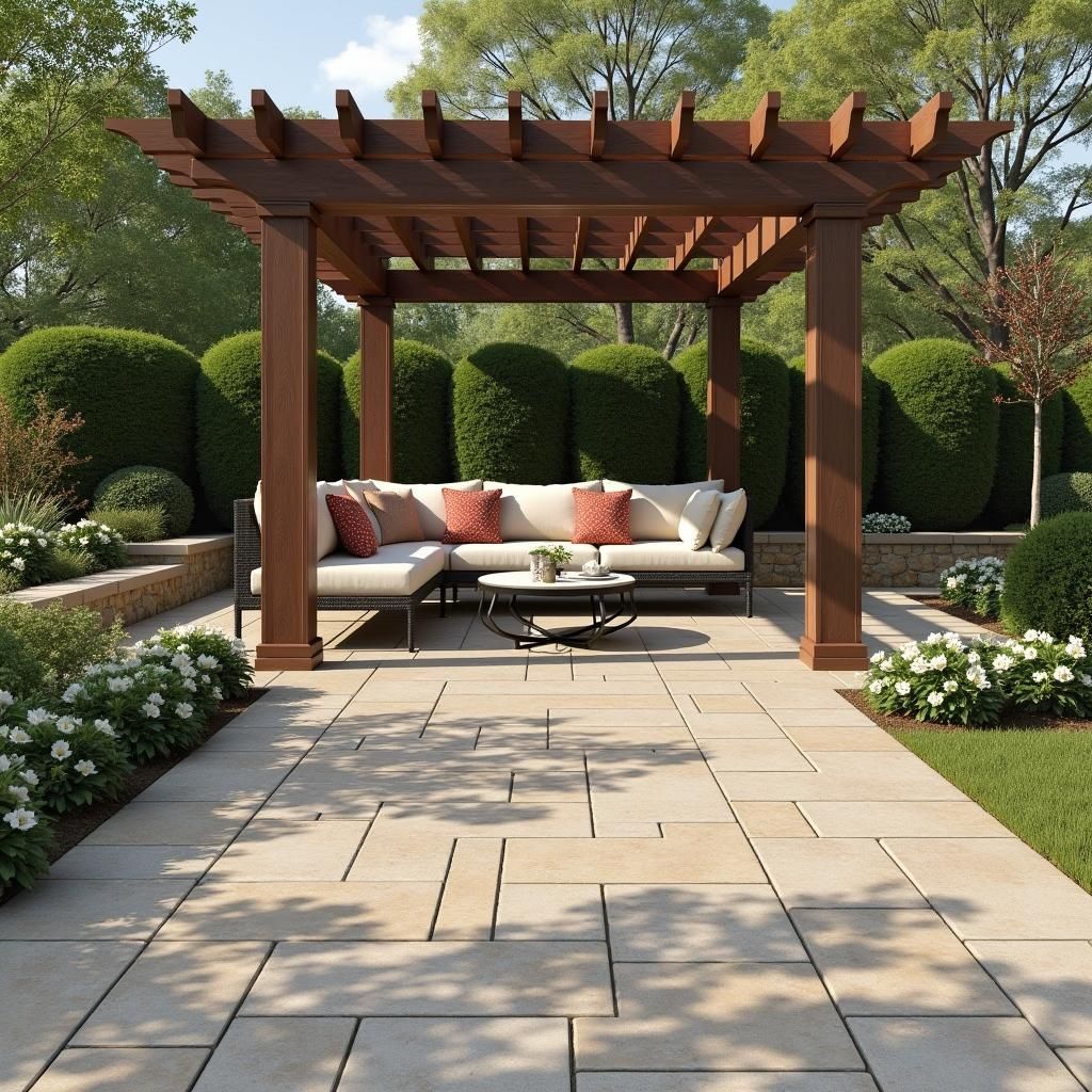 Natural Stone Pergola Flooring