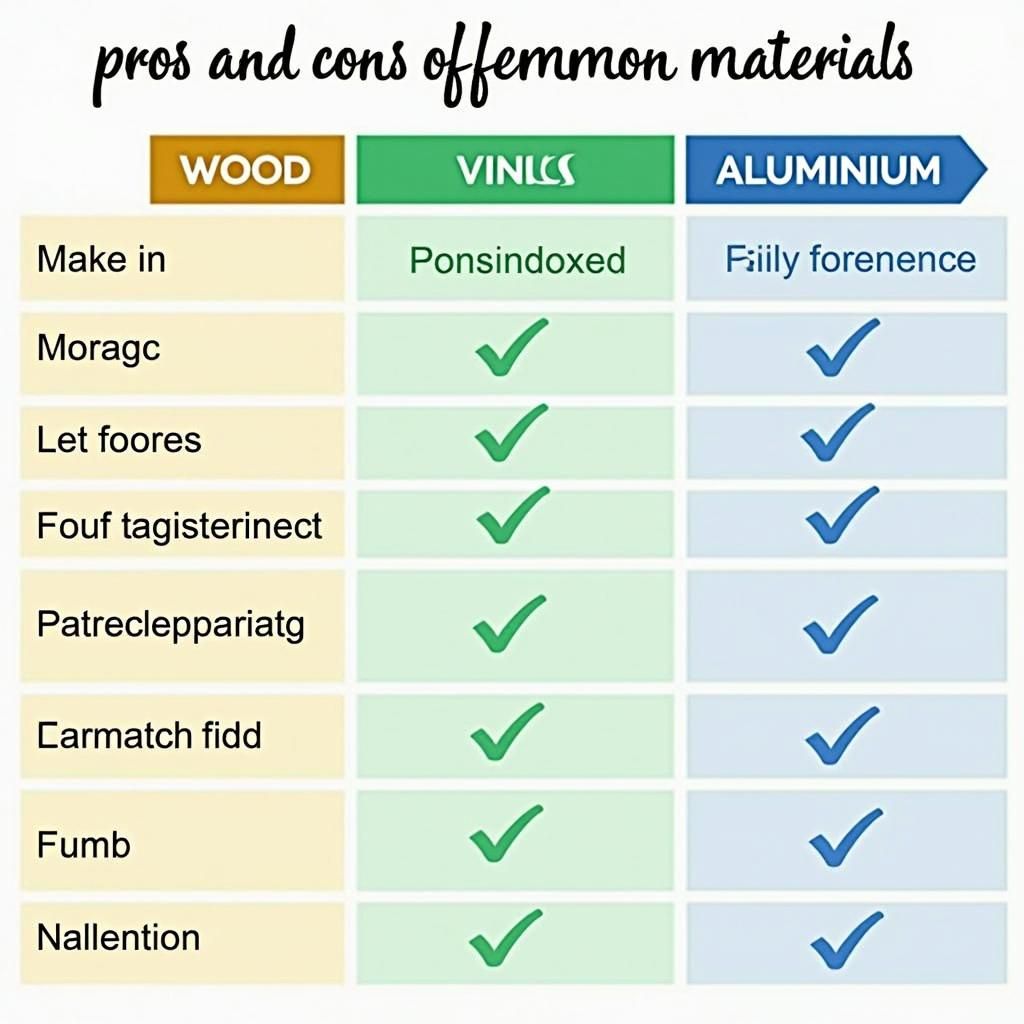 Different pergola materials