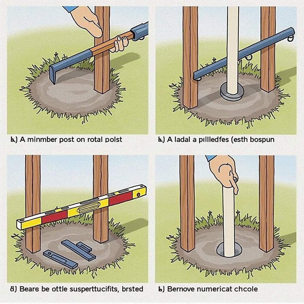 Setting Pergola Posts with Concrete