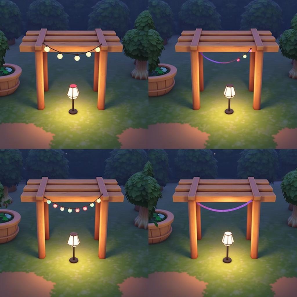 Animal Crossing Pergola Lighting Ideas Inspiration