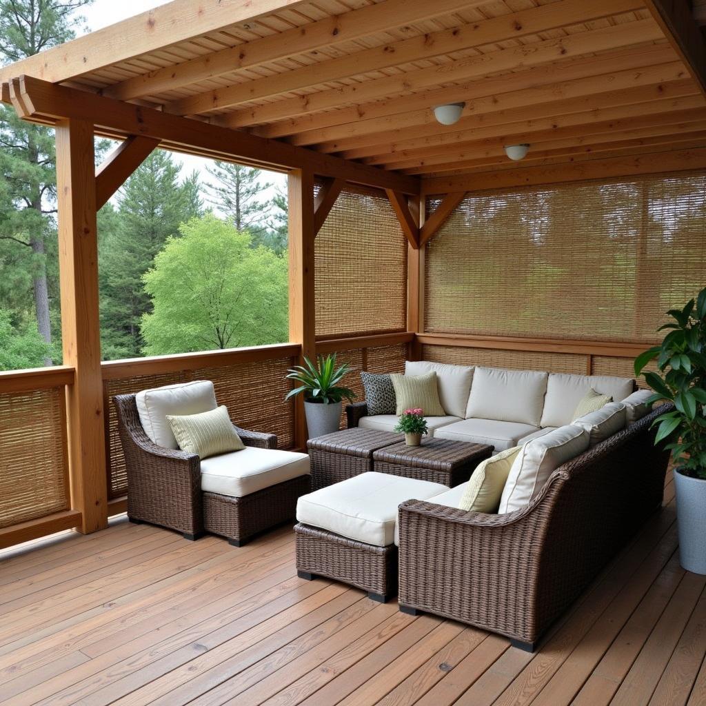 Bamboo Pergola Deck Screening Ideas