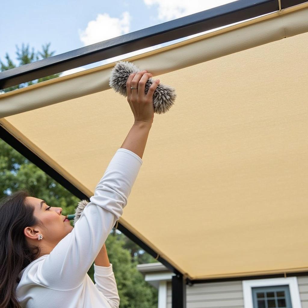 Cleaning a Waterproof Pergola Cover