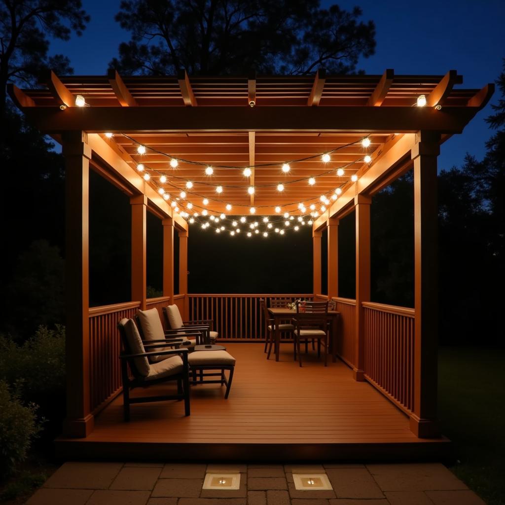 Deck and Pergola Ambient Lighting