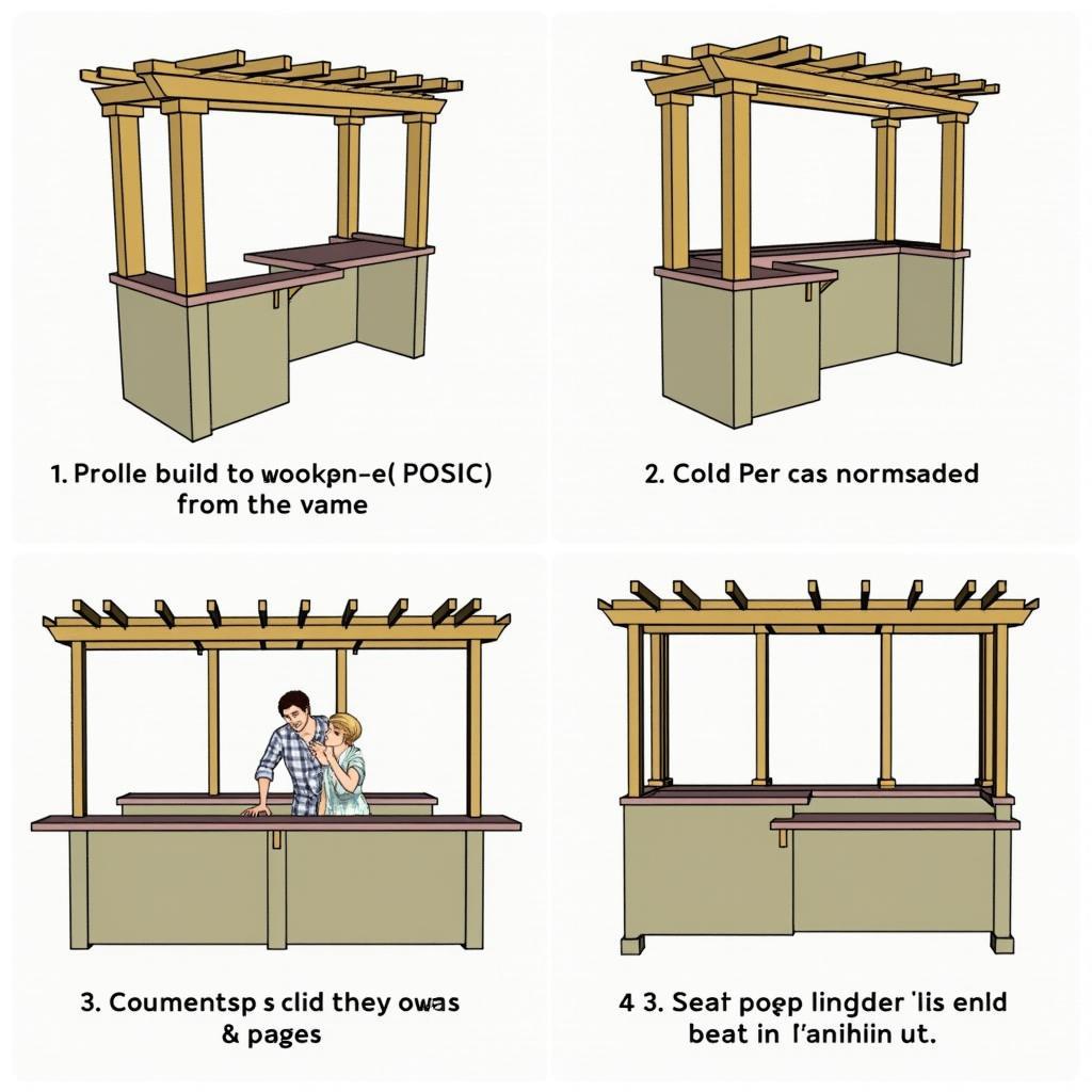 DIY Pergola Bar Construction