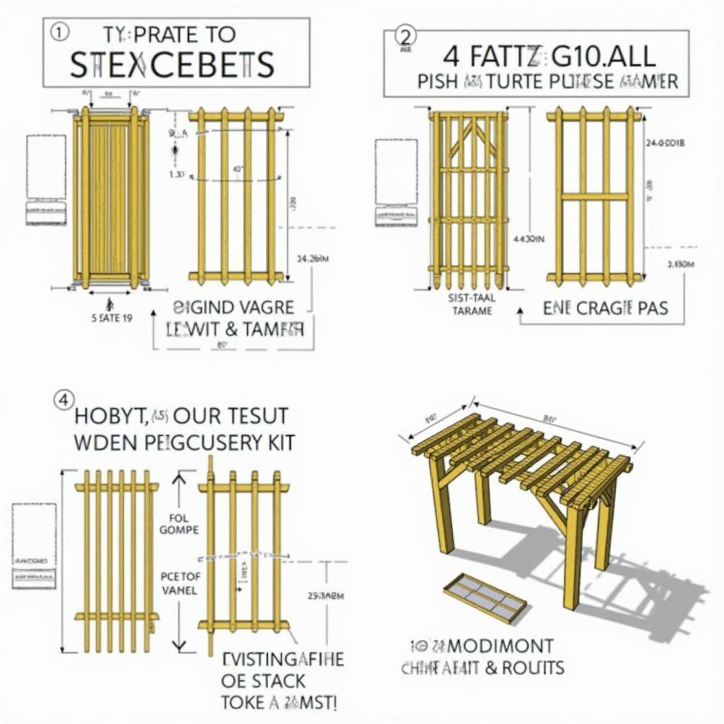 DIY Small Wood Pergola Kit Assembly