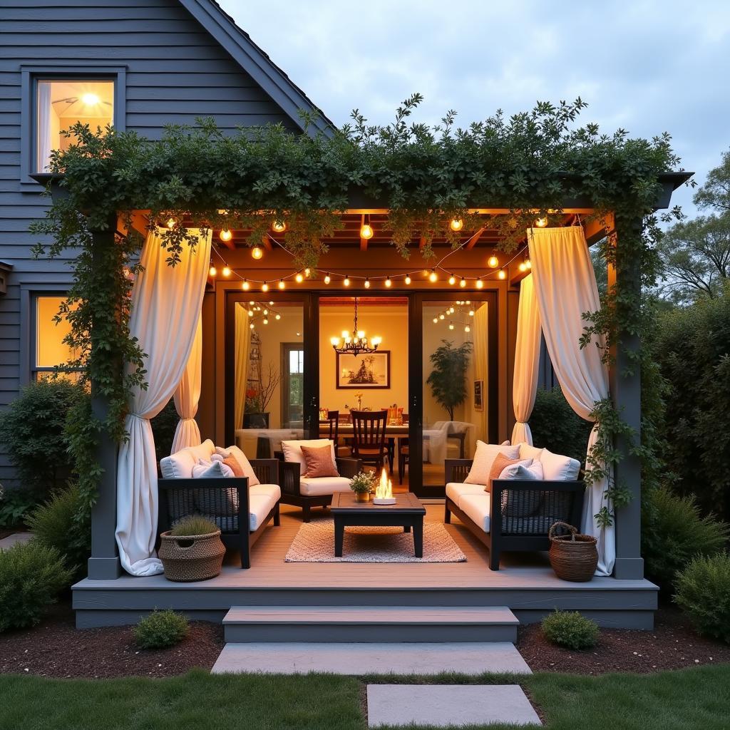 FE9NT House Pergola Decor Ideas for Outdoor Living