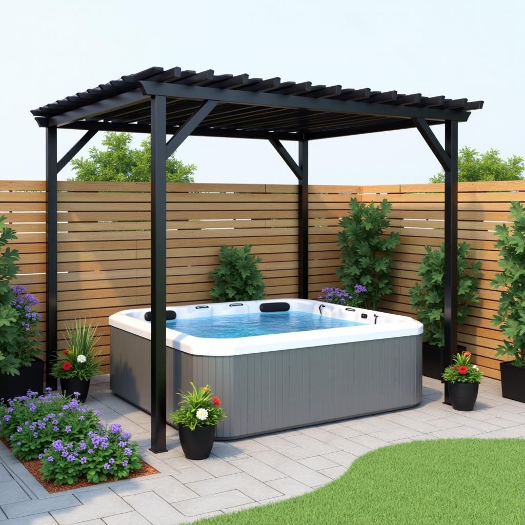 Modern Metal Pergola for Intex Spa