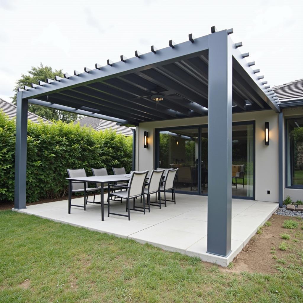 Modern Metal Pergola Design Ideas