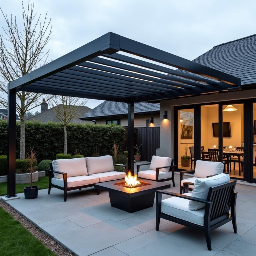 Modern Pergola Deck Furniture Ideas