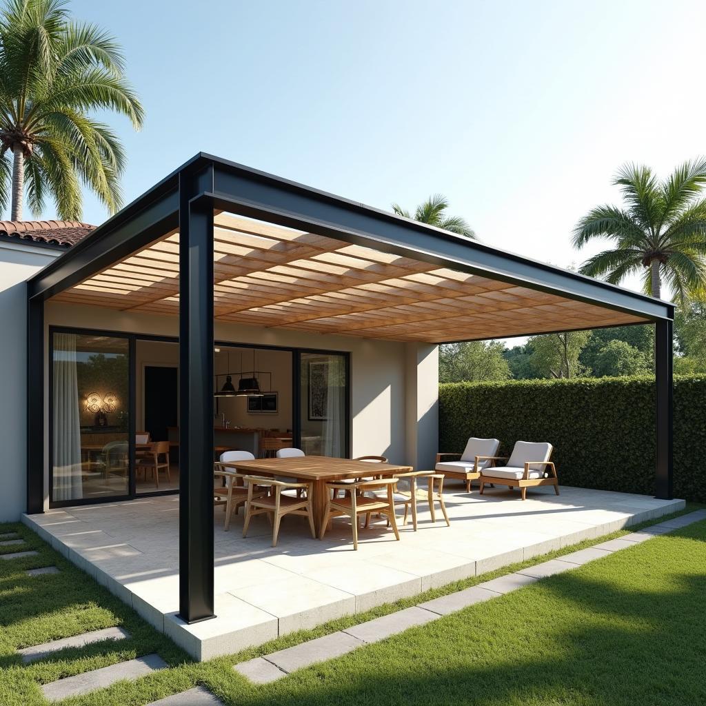 Modern Tropical Pergola Design