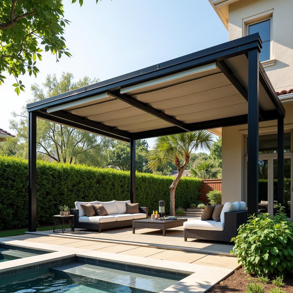 Motorized Retractable Pergola Roof