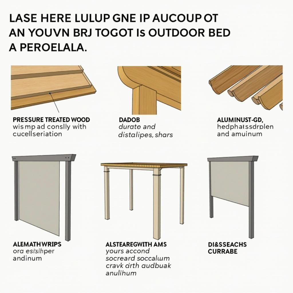 Essential Materials for Building an Outdoor Bed Pergola: Wood, Metal, and Fabric